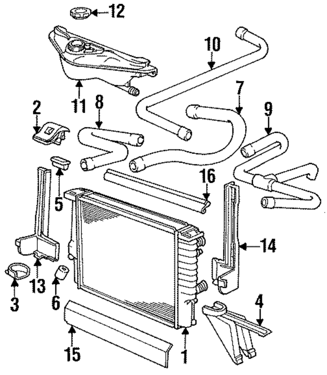 17111702453 - Cooling System: Radiator for BMW Image