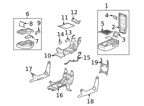 Front Seat Components for 2008 Buick LaCrosse #0