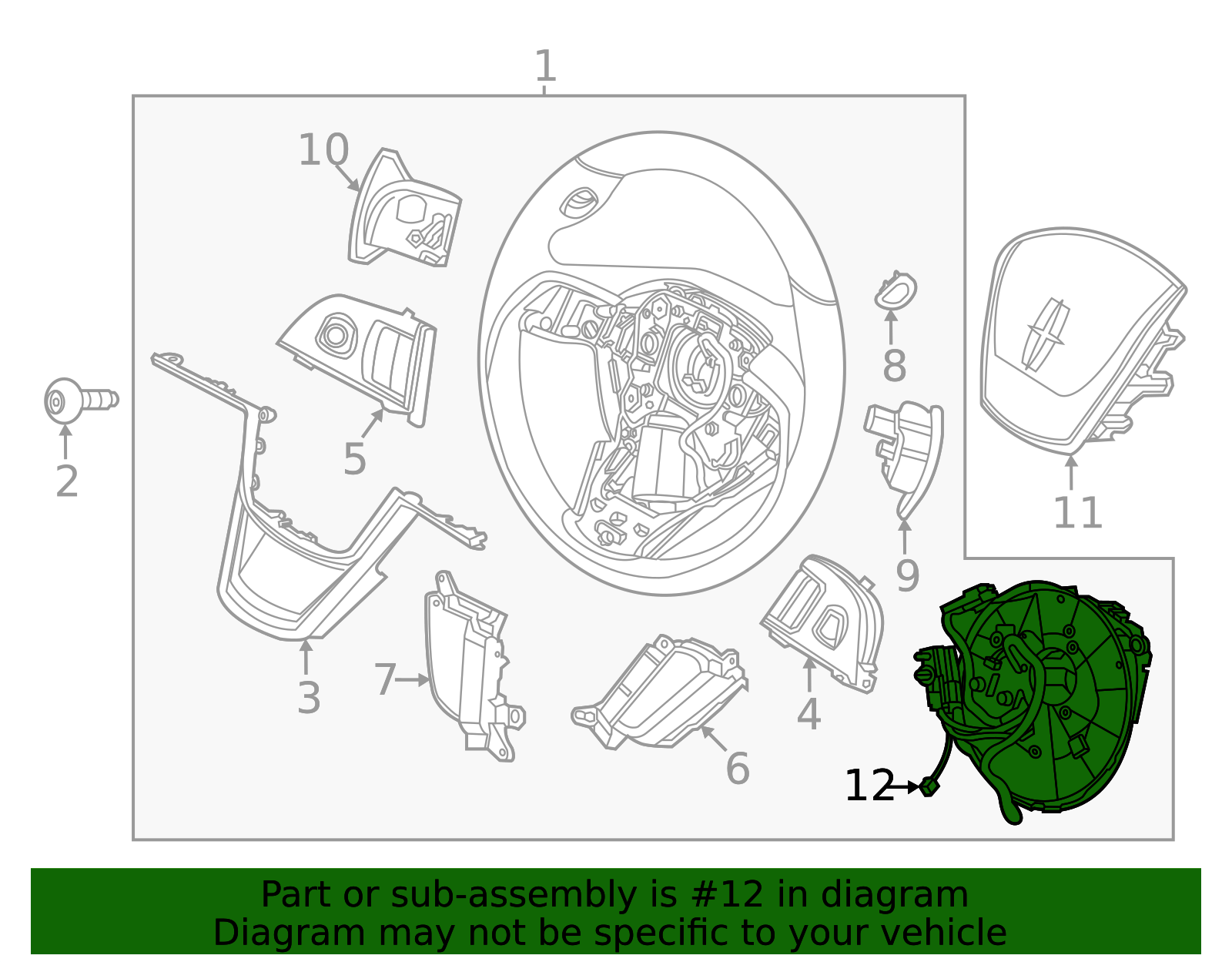 2020-2024 Lincoln Aviator Clock Spring LC5Z-14A664-B | OEM Parts