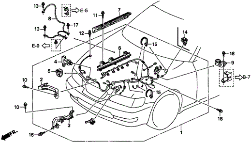 Engine Wire Harness for 1997 Acura TL #0