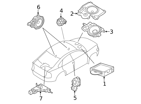 Sound System for 2008 Volvo V50 #0