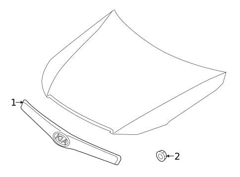 Exterior Trim - Hood for 2009 Kia Borrego #0