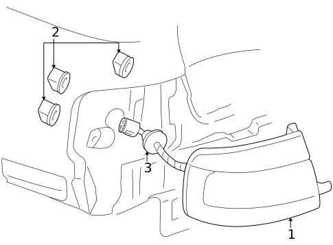 Tail Lamps for 2004 Cadillac Seville #0