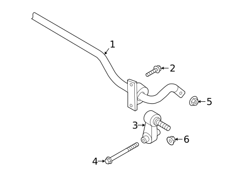 Stabilizer Bar & Components for 2021 Volkswagen Jetta #0