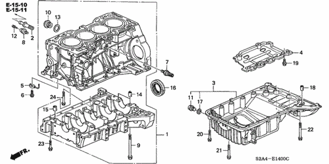 Cylinder Block - Oil Pan for 2007 Honda S2000 #0