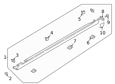 Exterior Trim - Pillars for 2017 Genesis G90 #0