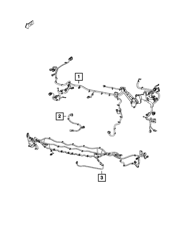 68272856AD - Electrical: Front End Module Wiring for Jeep: Cherokee Image
