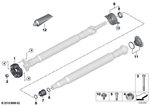 26111229360 - Prop Shaft: Universal Joint for BMW Image