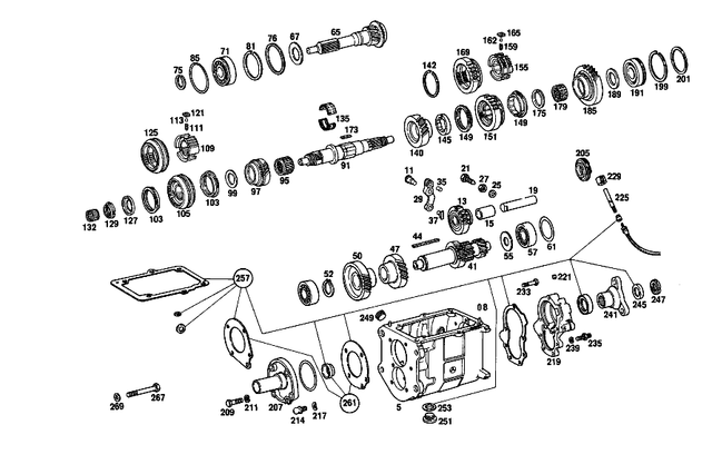 1082680324 - : Gearshift Lever for Mercedes-Benz: 190C, 190DC, 220b, 250S, 250SE Image