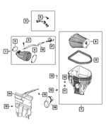 53011131AC - Fuel and Accelerator Pedal: Clean Air Duct for Mopar Image image