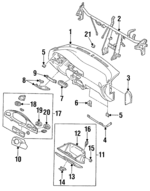 F7BZ6104320AAA - Body: Instrument Panel for Ford: Aspire Image