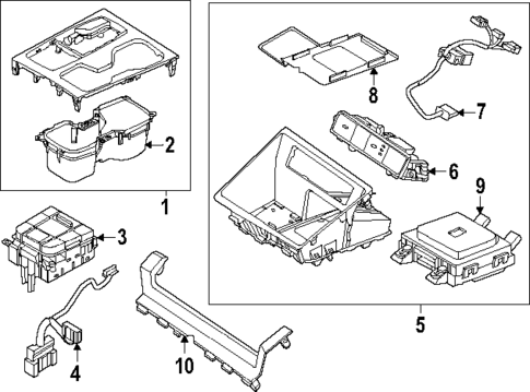 Console for 2025 Hyundai Tucson #1