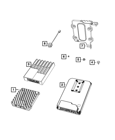 Radio, Antenna, Speakers, DVD, and Video systems for 2021 Chrysler Voyager #4