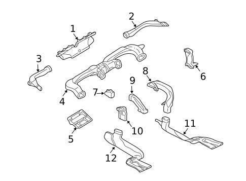Ducts for 2005 Mitsubishi Outlander #0