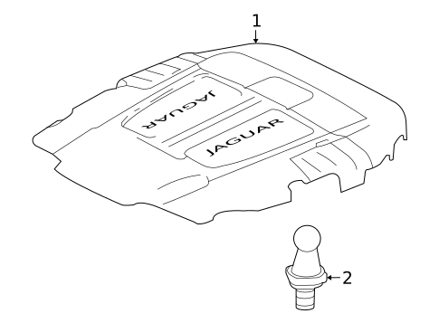 Engine Appearance Cover for 2010 Jaguar XK #0