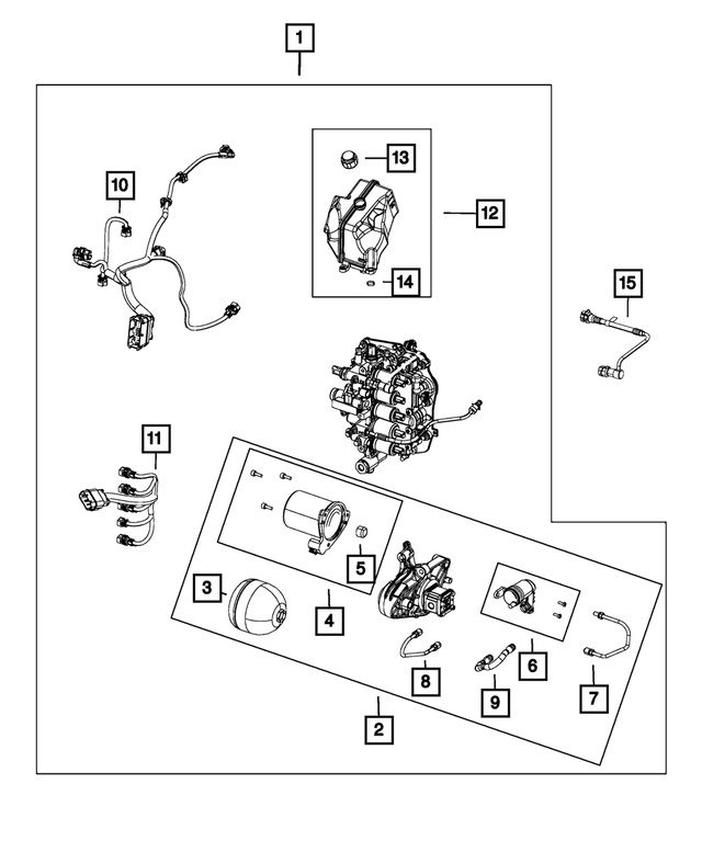 68240543AA - C633; 6-Speed; Dual Dry Clutch Automatic: Transmission Wiring for Mopar Image