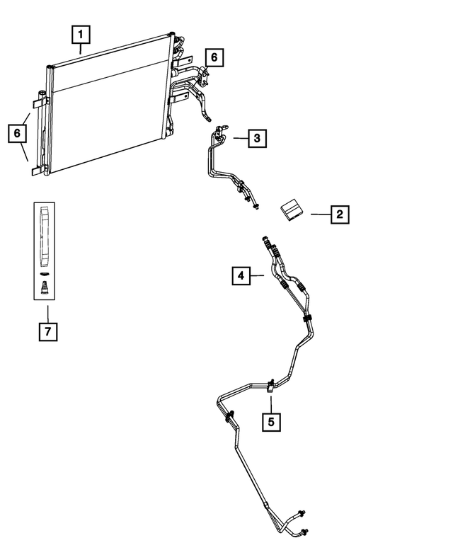 52014496AA - : Oil Cooler Tube Clip for Mopar Image