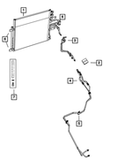68104003AA - Air Conditioners and Heaters: Cooler Bracket Kit for Ram: 1500, 1500 Classic Image