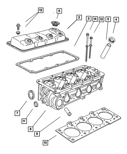 Cylinder Head for 2001 Dodge Neon #0