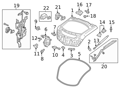Gate & Hardware for 2013 Acura ZDX #0