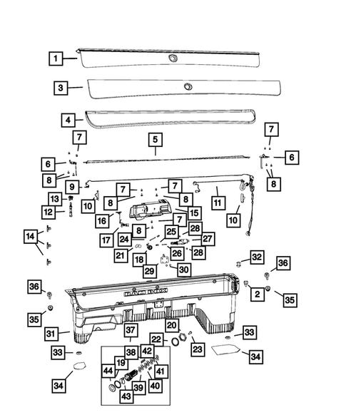 Pick-up Box and Fuel Filler Door for 2015 Ram 2500 #1