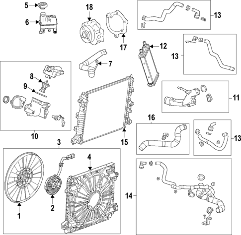 Cooling System for 2018 Cadillac XT5 #6