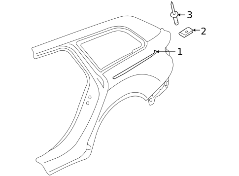 Exterior Trim - Quarter Panel for 2009 Audi A6 Quattro #0