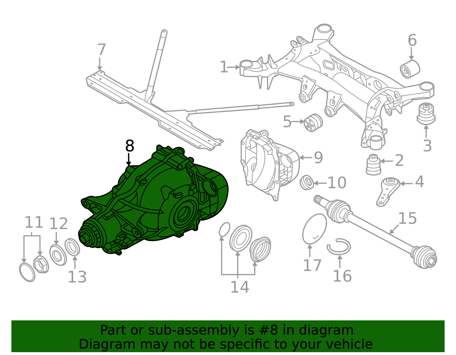 2019-2025 BMW Differential 33-10-8-647-923 | OEM Parts Online