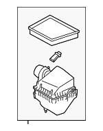 T2H9727 - : Air Cleaner Assembly for Jaguar: F-Pace, XE, XF Image