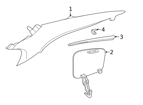 Interior Trim - Quarter Panels for 2017 Volvo S60 Cross Country #0