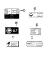 BATTERY JUMP START - LABEL 68100658AA