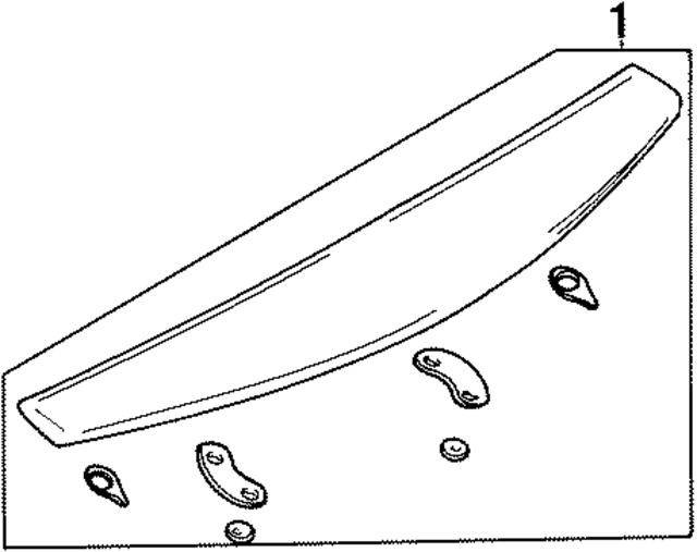 F8CZ6344210AAK - Body: Spoiler Assembly for Ford: Escort Image