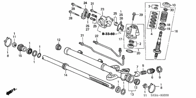 P.S. Gear Box Components for 2004 Acura RL #0