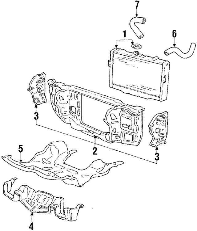 MB506210 - Cooling System: Support Assembly for Mopar Image