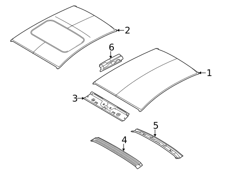 Roof & Components for 2015 Ford Fiesta #1