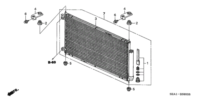 A/C Condenser for 2004 Acura TSX #0