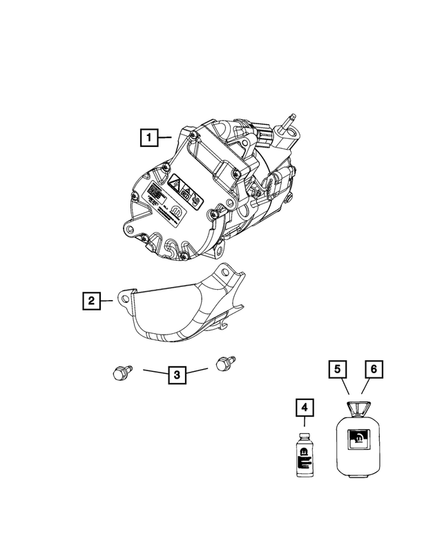 6508839AA - Air Conditioners and Heaters: Hex Head Screw for Mopar Image