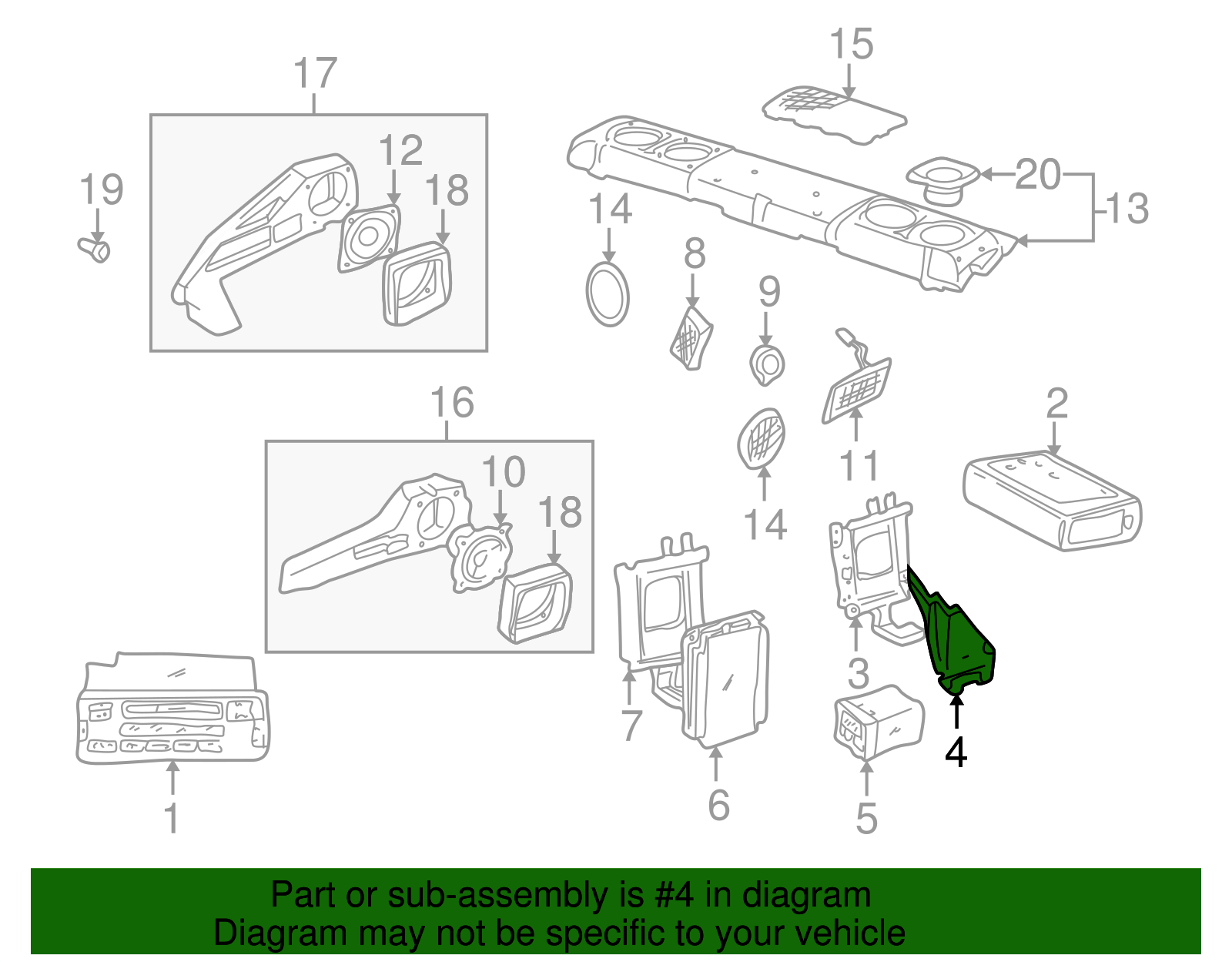 CD Player Bracket - BMW (84-43-8-381-529)
