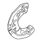 2974210200 - Brakes: Splash Shield for Mercedes-Benz Image
