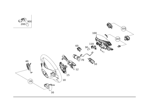 Steering Wheel and Steering Wheel Lock for 2016 Mercedes-Benz E250 #0