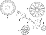 66560733 - : Wheel Cap for Mercedes-Benz Image