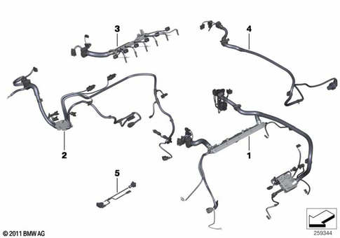 Engine Wiring Harness for 2010 BMW 740i #0