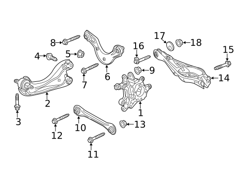 Rear Suspension for 2021 Honda Accord #7