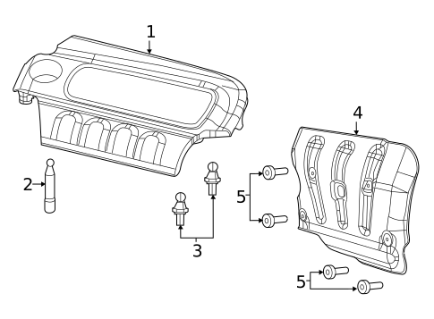 Engine Appearance Cover for 2019 Ram ProMaster City #0