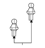6510684AA - Engine: Engine Cover Ball Stud for Chrysler: 200 | Dodge: Dart | Fiat: 500X | Jeep: Cherokee, Compass, Renegade | Ram: ProMaster City Image