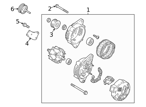 Belts & Pulleys for 2019 Hyundai Kona #1
