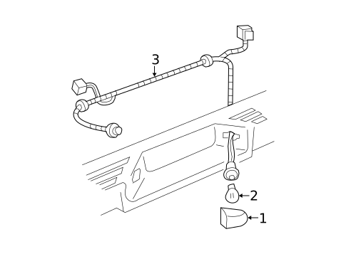 License Lamps for 2010 Cadillac Escalade EXT #0
