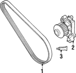 MD312400 - : Drive Belt for Mitsubishi: Mirage Image