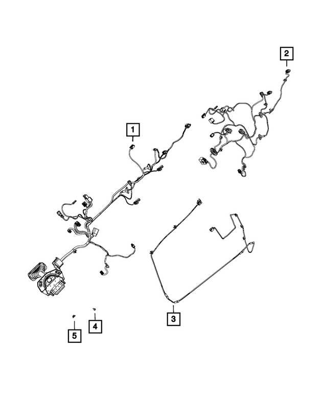 68142923AB - Electrical: Door Jumper Wiring, Right for Mopar Image