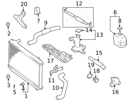 Radiators, Coolers & Related Components for 2002 Toyota Camry #0